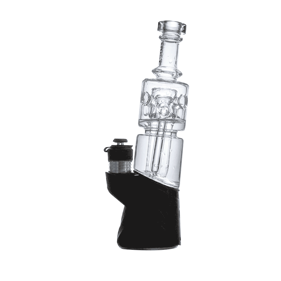 Clear Wulf Mods Fuse Puffco Peak Top Bubbling With Peak on white background