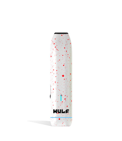 White Red Spatter Wulf Mods LX Slim Portable Dry Herb Vaporizer on white background