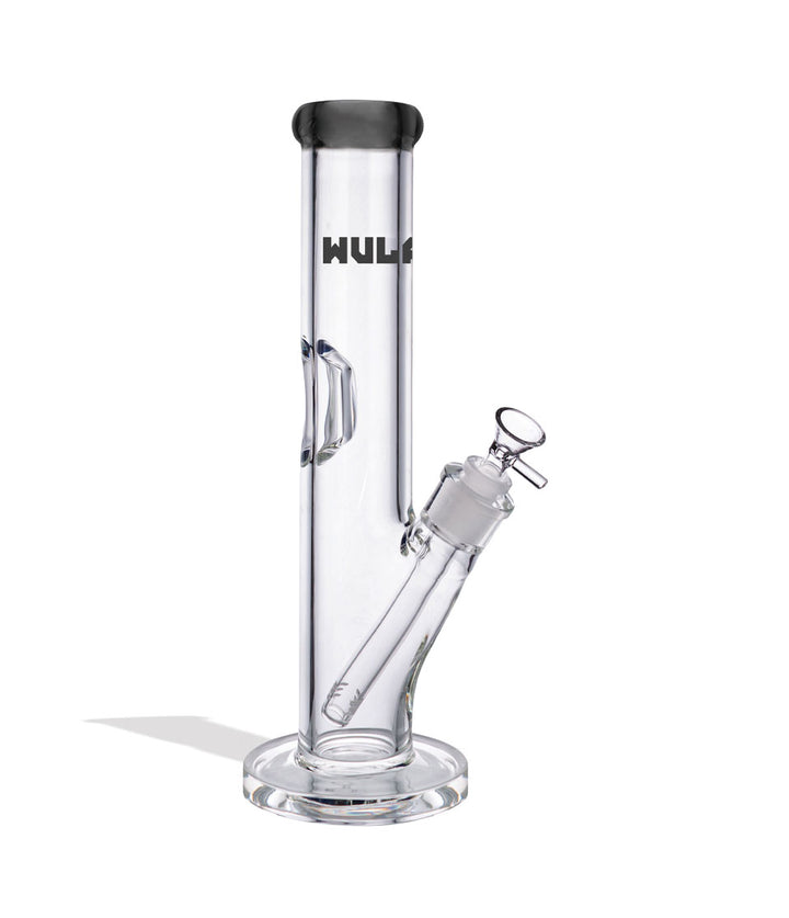 Smoke Wulf Mods 7mm 12inch Straight Water Pipe Front View on White Background