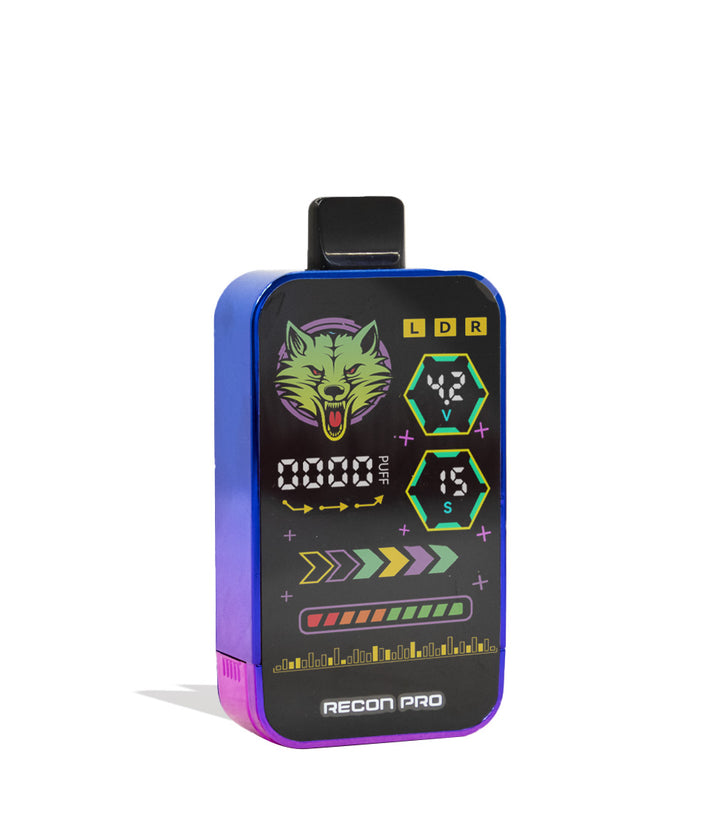 Full Color Wulf Mods Recon Pro Dual 510 Voltage Battery Angle View on White Background