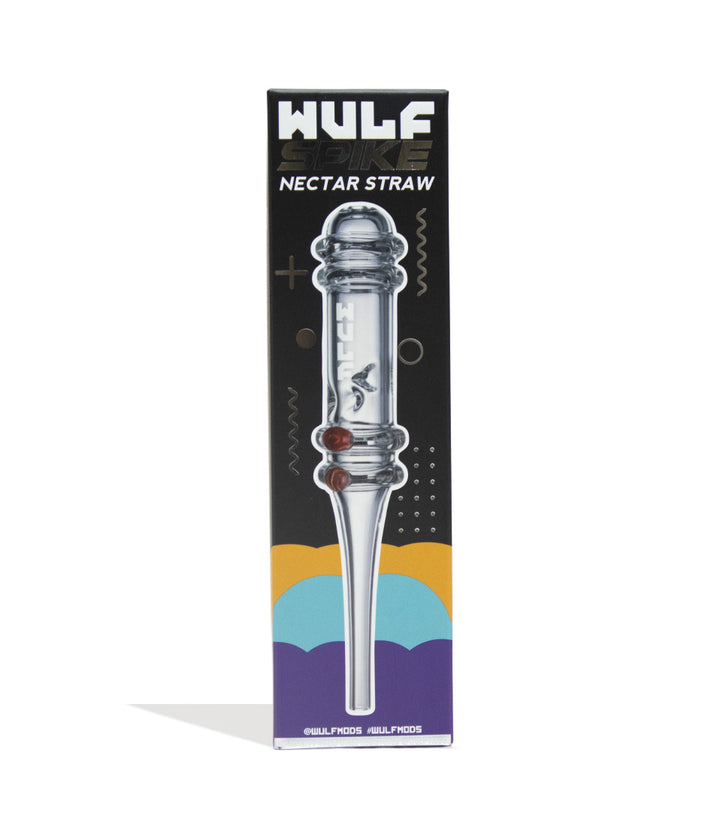 Clear Wulf Mods Spike Nectar Straw Packaging Front View on White Background