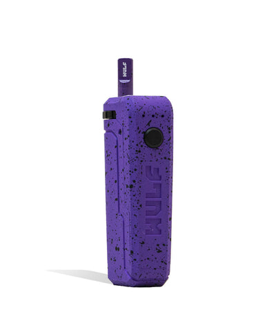 Purple Black Spatter Wulf Mods UNI Max Concentrate Kit Vaporizer With Tank Front View on White Background