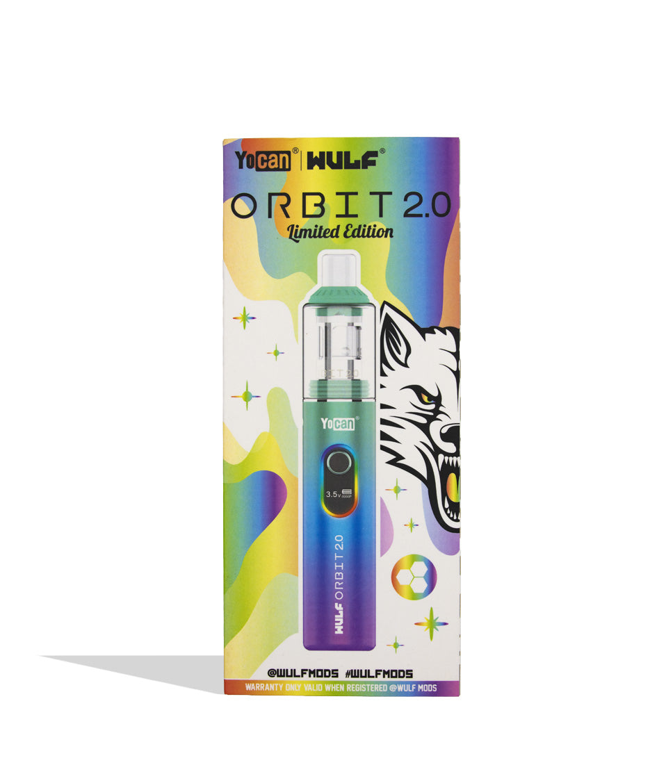 box front Wulf Mods Orbit 2.0 in full color on white background