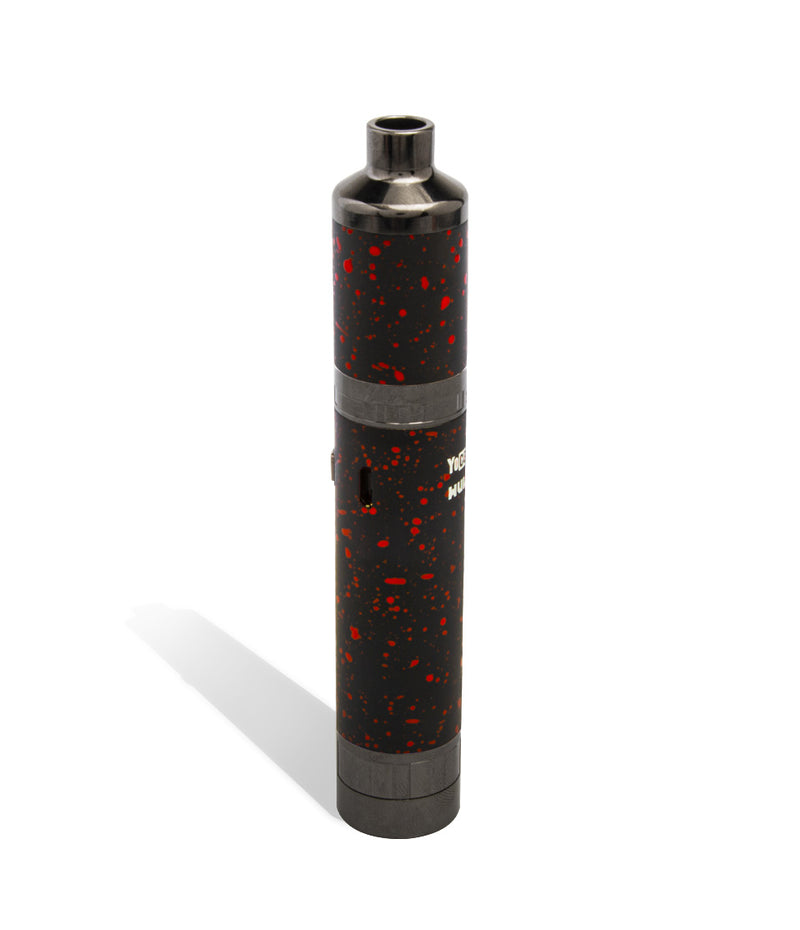 Black Red Spatter Wulf Mods Evolve Maxxx 3 in 1 Kit Wax Pen Above View on White Background
