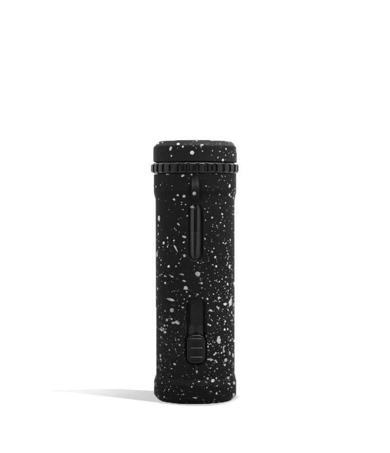 Black White Spatter Wulf Mods UNI Pro Adjustable Cartridge Vaporizer Back View on White Background
